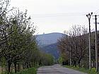 Dolina Mogielnicka i widoczny cel trasy - Łysa Góra (1323m npm)