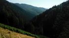 Valcianska dolina wcinająca się w stoki głównego grzbietu Luczańskiej Małej Fatry